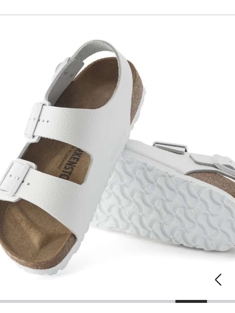 Birkenstock White Milano Leather Men’s Sandals, Size 12, NWT